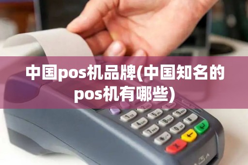 中国pos机品牌(中国知名的pos机有哪些)