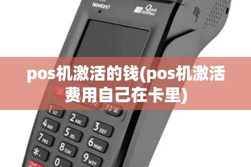 pos机激活的钱(pos机激活费用自己在卡里)