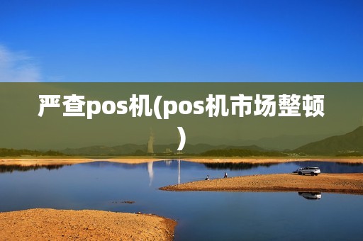 严查pos机(pos机市场整顿)