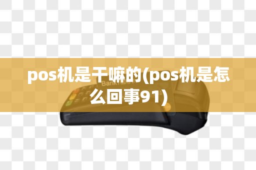 pos机是干嘛的(pos机是怎么回事91)