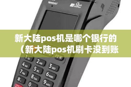 新大陆pos机是哪个银行的（新大陆pos机刷卡没到账怎么办）