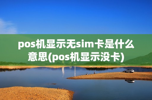 pos机显示无sim卡是什么意思(pos机显示没卡)