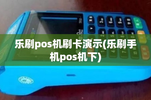 乐刷pos机刷卡演示(乐刷手机pos机下)