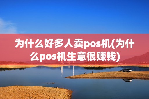 为什么好多人卖pos机(为什么pos机生意很赚钱)