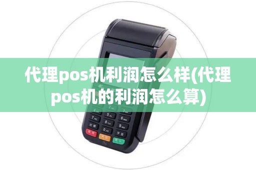 代理pos机利润怎么样(代理pos机的利润怎么算)