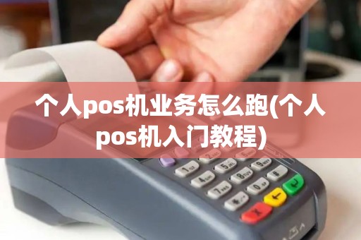 个人pos机业务怎么跑(个人pos机入门教程)