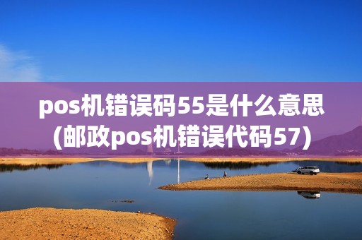 pos机错误码55是什么意思(邮政pos机错误代码57)