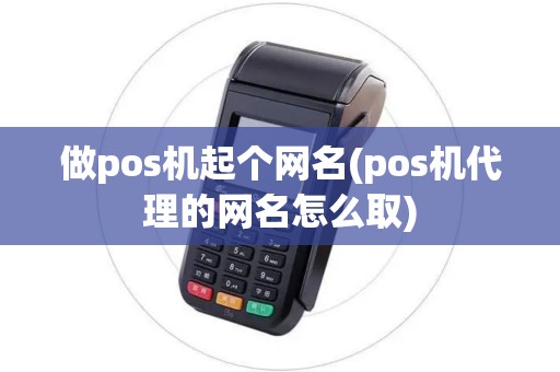 做pos机起个网名(pos机代理的网名怎么取)