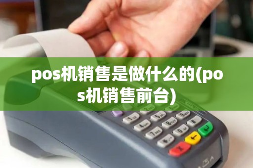 pos机销售是做什么的(pos机销售前台)
