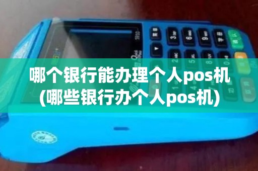 哪个银行能办理个人pos机(哪些银行办个人pos机)