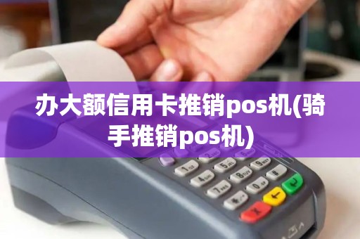 办大额信用卡推销pos机(骑手推销pos机)