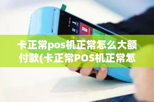 卡正常pos机正常怎么大额付款(卡正常POS机正常怎么大额) 卡正常pos机正常怎么大额付款(卡正常POS机正常怎么大额)