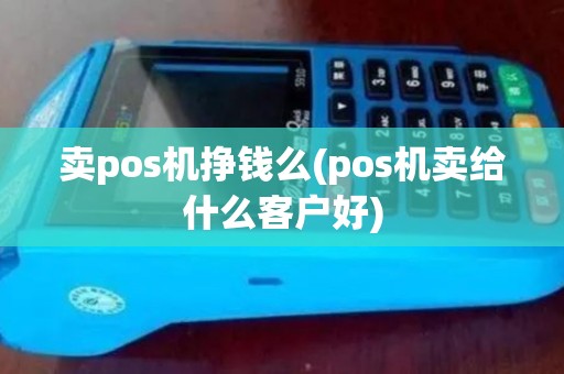 卖pos机挣钱么(pos机卖给什么客户好)
