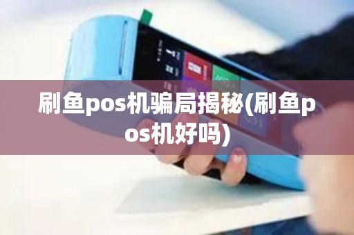 刷鱼pos机骗局揭秘(刷鱼pos机好吗)