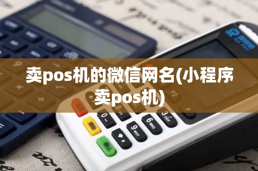 卖pos机的微信网名(小程序卖pos机)